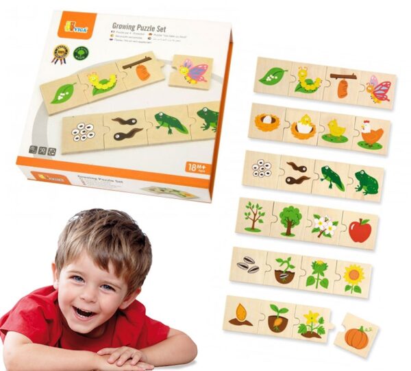 Drewniane Puzzle Rosnące