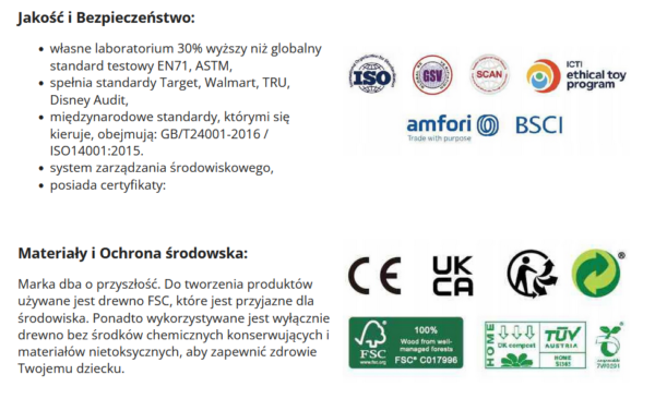 Grzechotka 2w1 Drewniany Instrument Tęczowy - obrazek 8